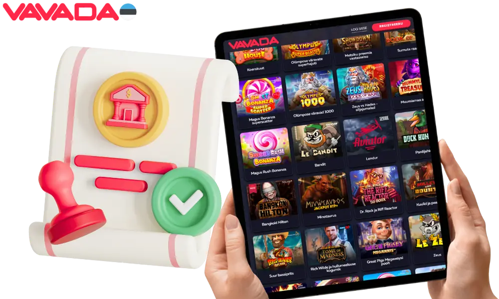 Vavada omab hasartmängulitsentse ja tegutseb seaduslikult